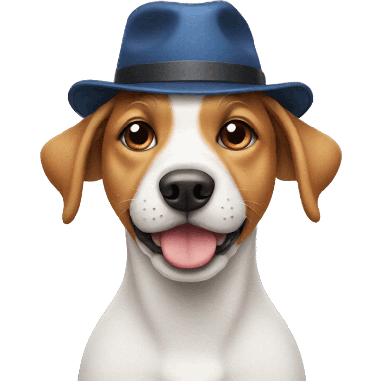 Dog with hat emoji