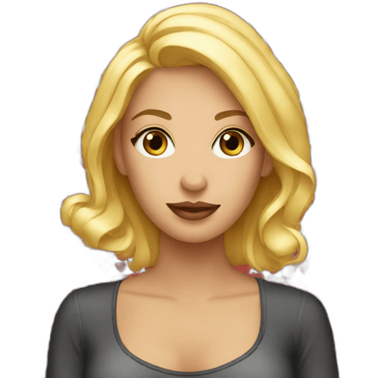 blonde women from san francisco who loves paris emoji