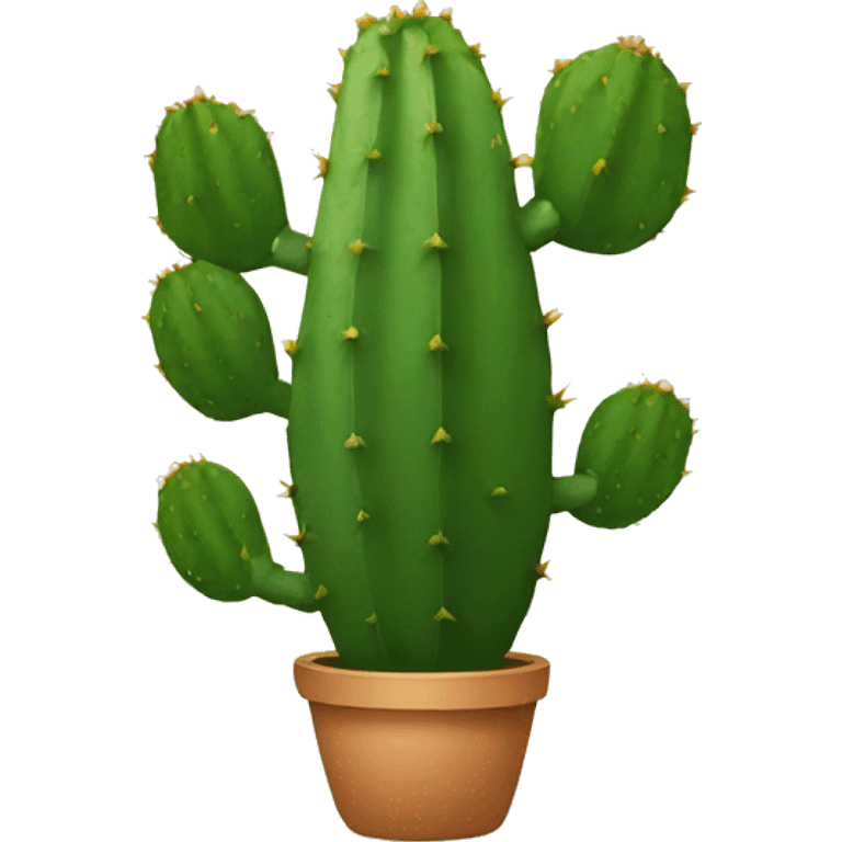 round Nopal without pot emoji