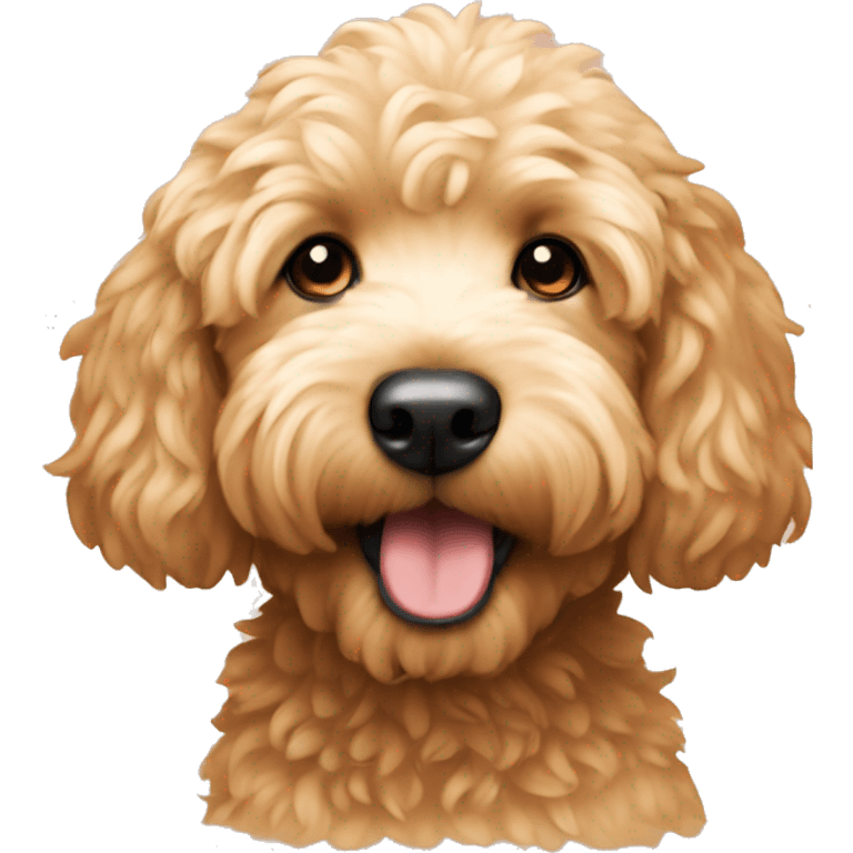 Mini golden doodle emoji