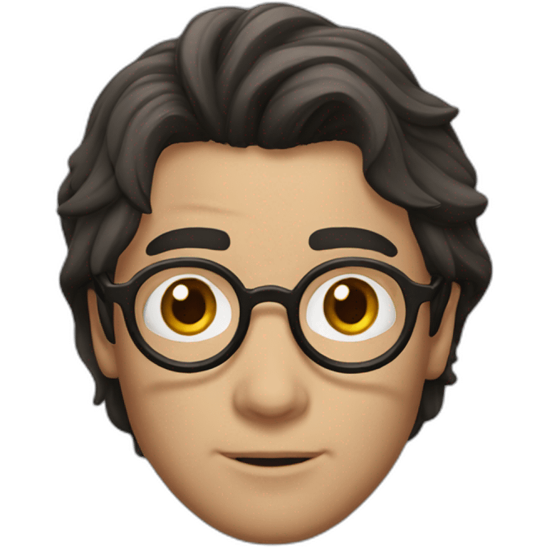 Harry Potter with scar on forehead emoji