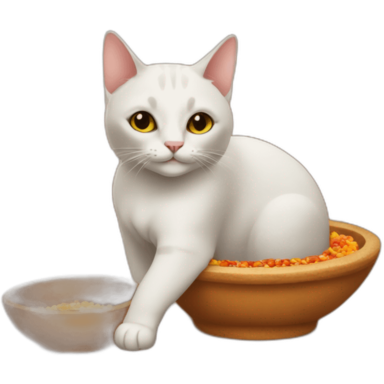 Cat around tajine emoji