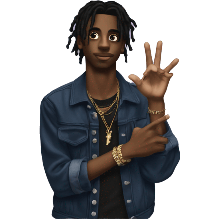 playboi carti yvl hand sign emoji