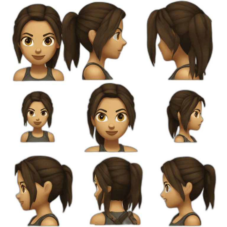 lara croft emoji