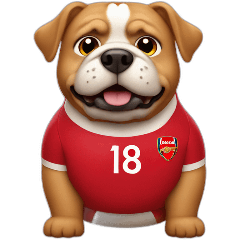 Arsenal football club fat dog emoji