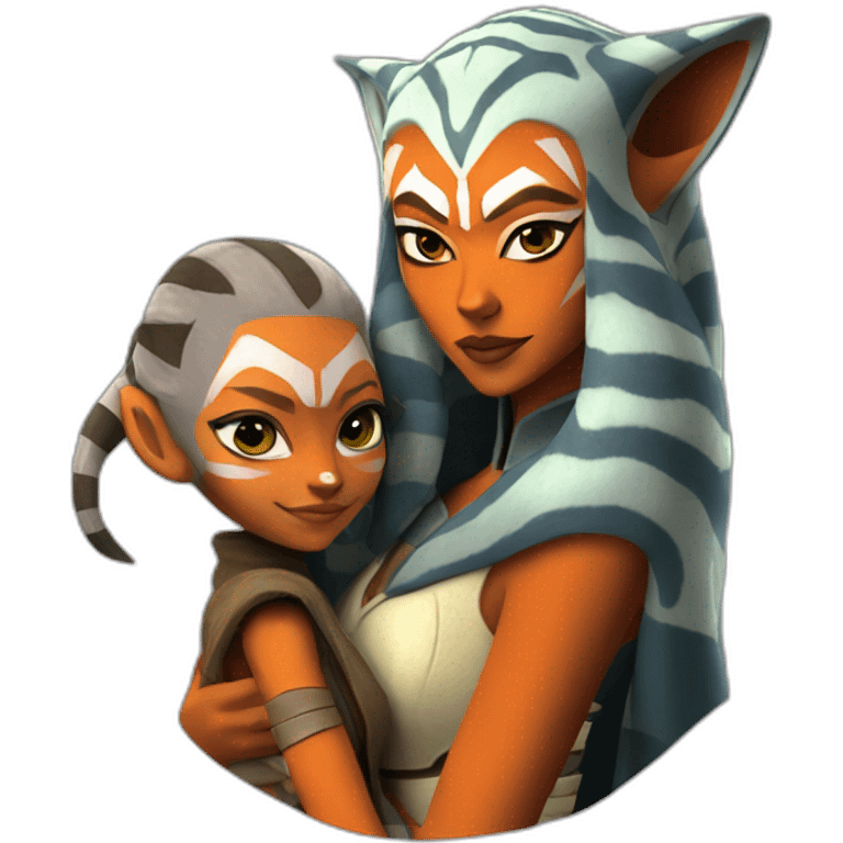 sexy ahsoka tano holding hera syndulla emoji