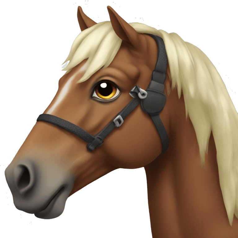 The horse with human head emoji