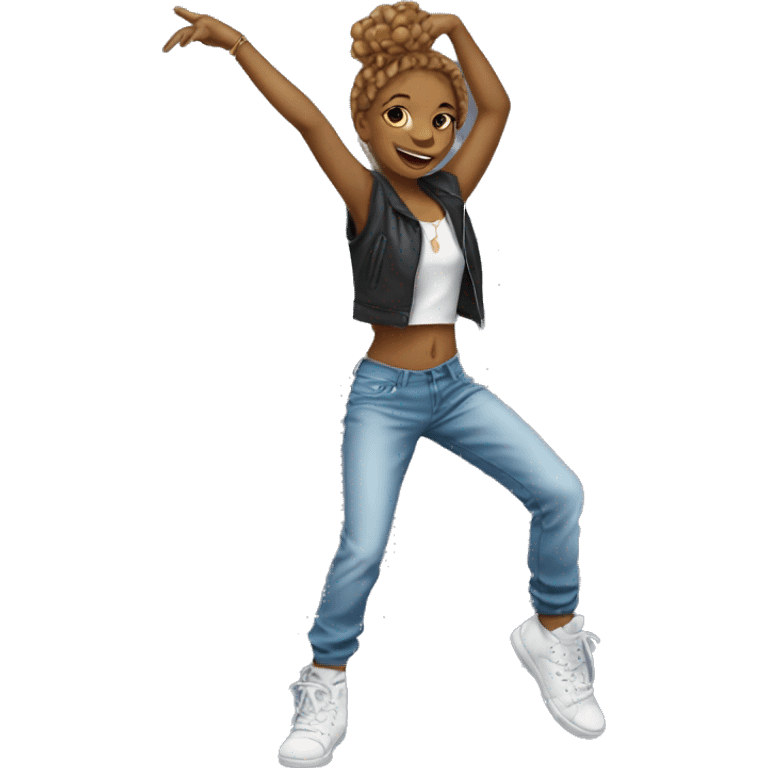 Dancing girl hiphop emoji