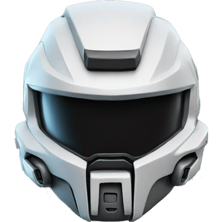 Halo helmet with the words Tsek on it emoji