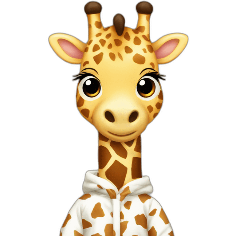 giraffe in pjs emoji