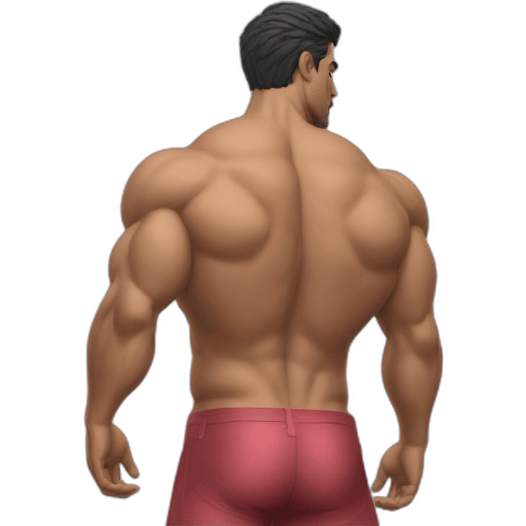 latino Muscularmale large round butt veryrealistic emoji