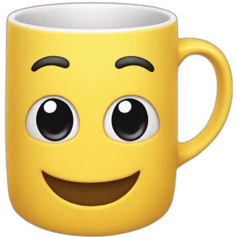 Happy-mug-face emoji