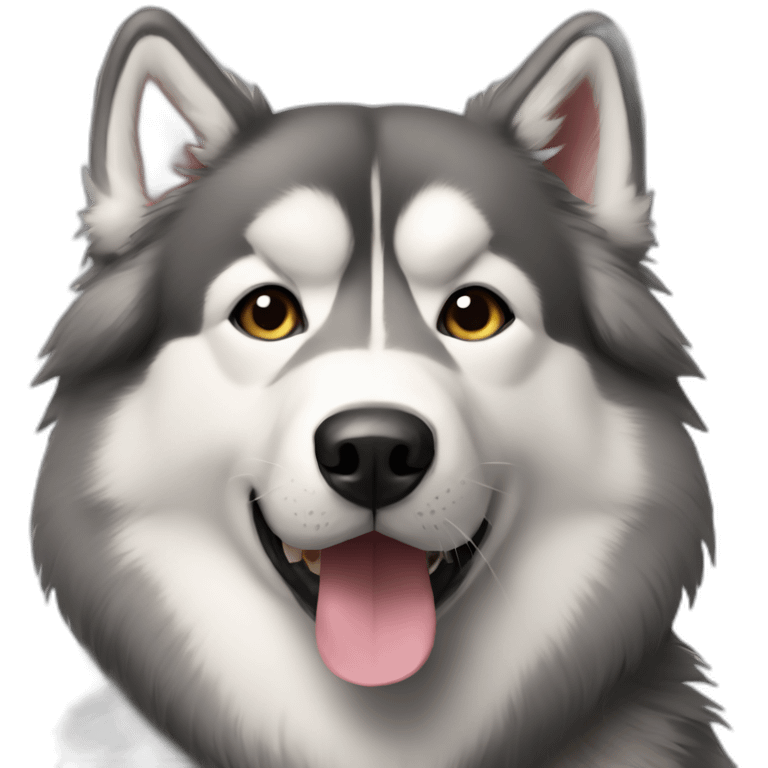 grey-alaskan-malamute emoji