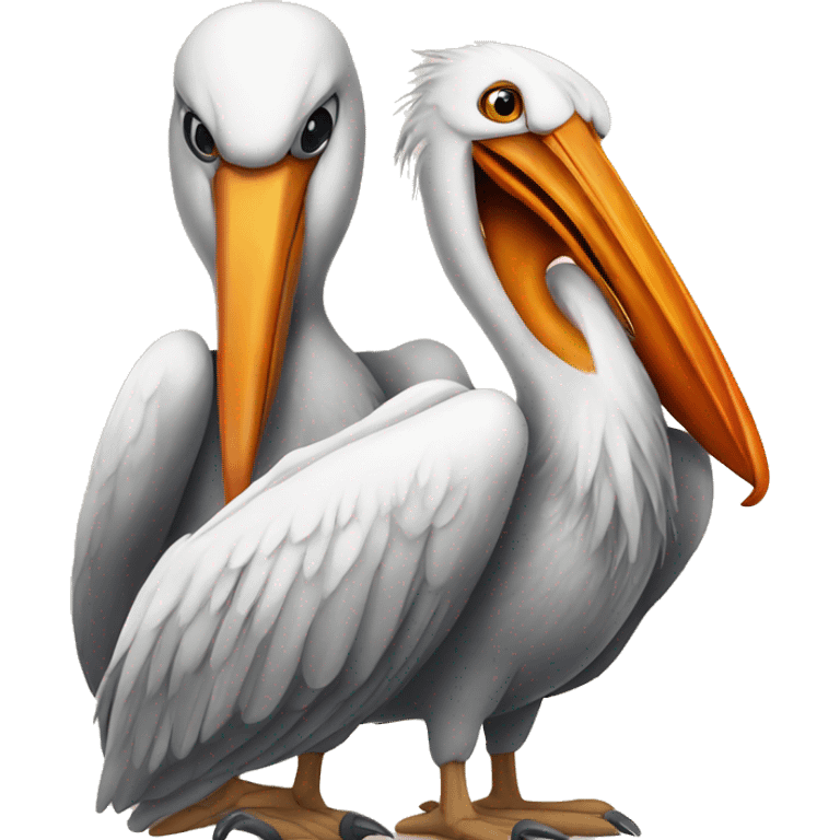 Pelican and phoenix emoji