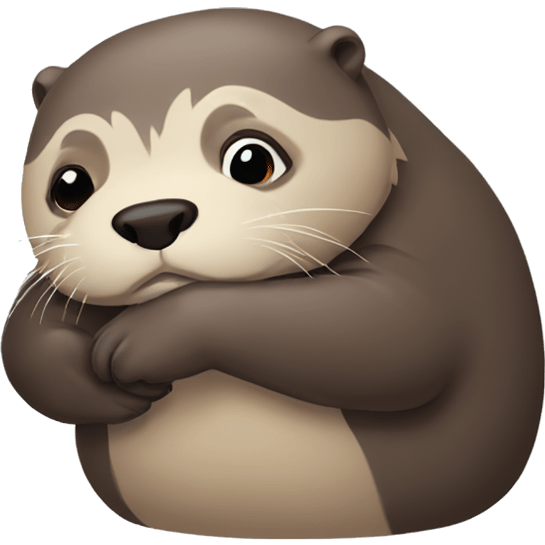 Otter sad emoji