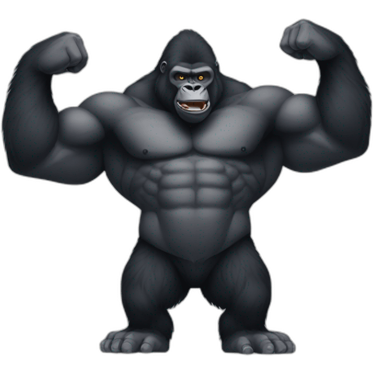 Gorilla muscle emoji