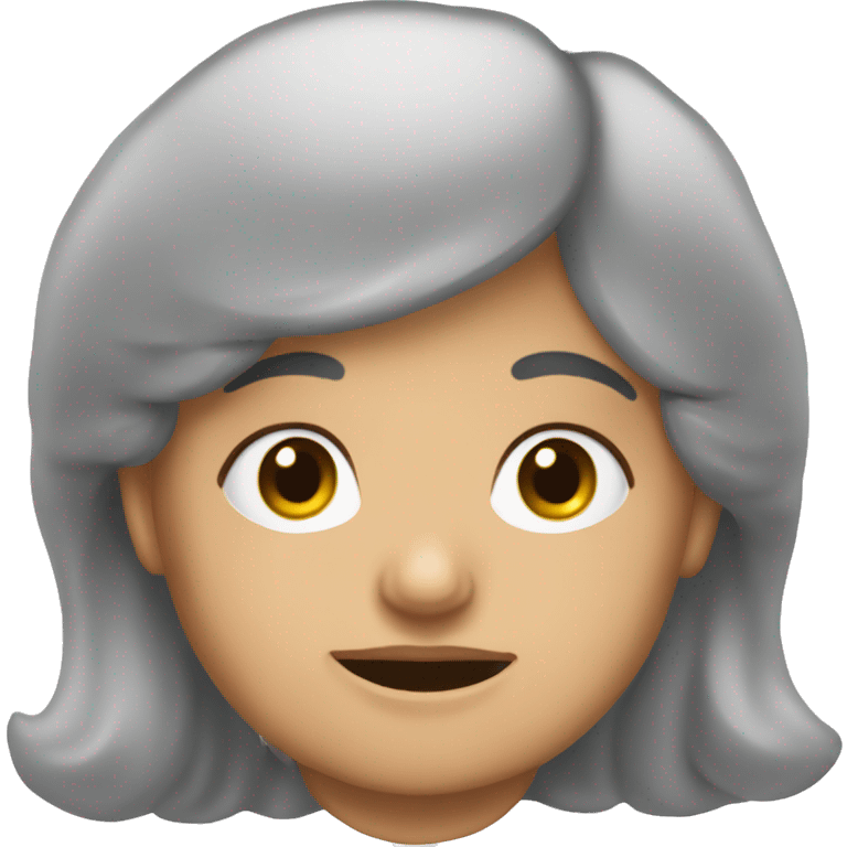 babcia z długimi włosami emoji