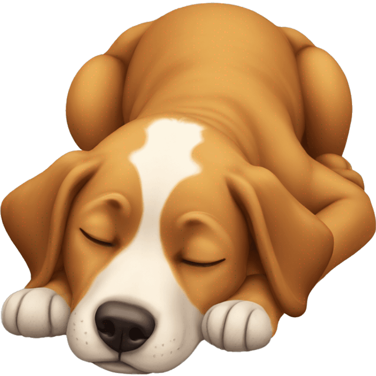 snoozing dog emoji