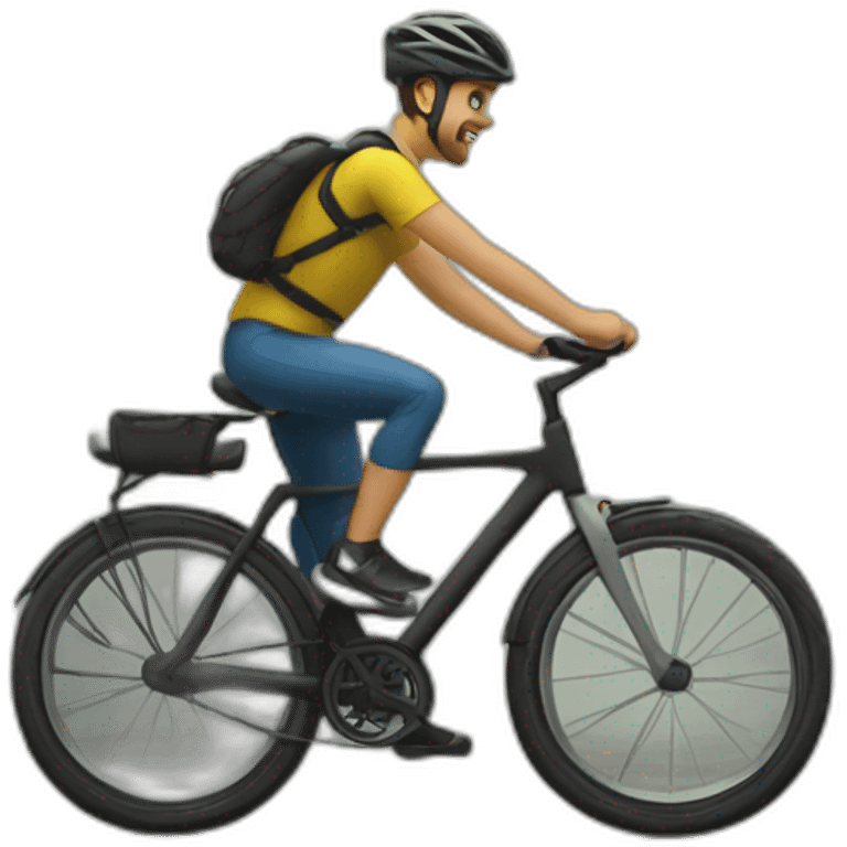 Grueso en bici emoji