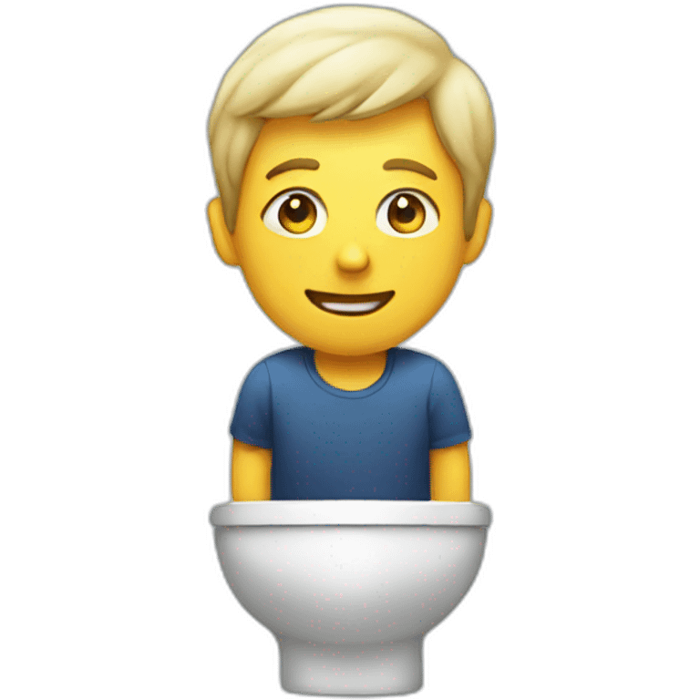 man on toilet emoji