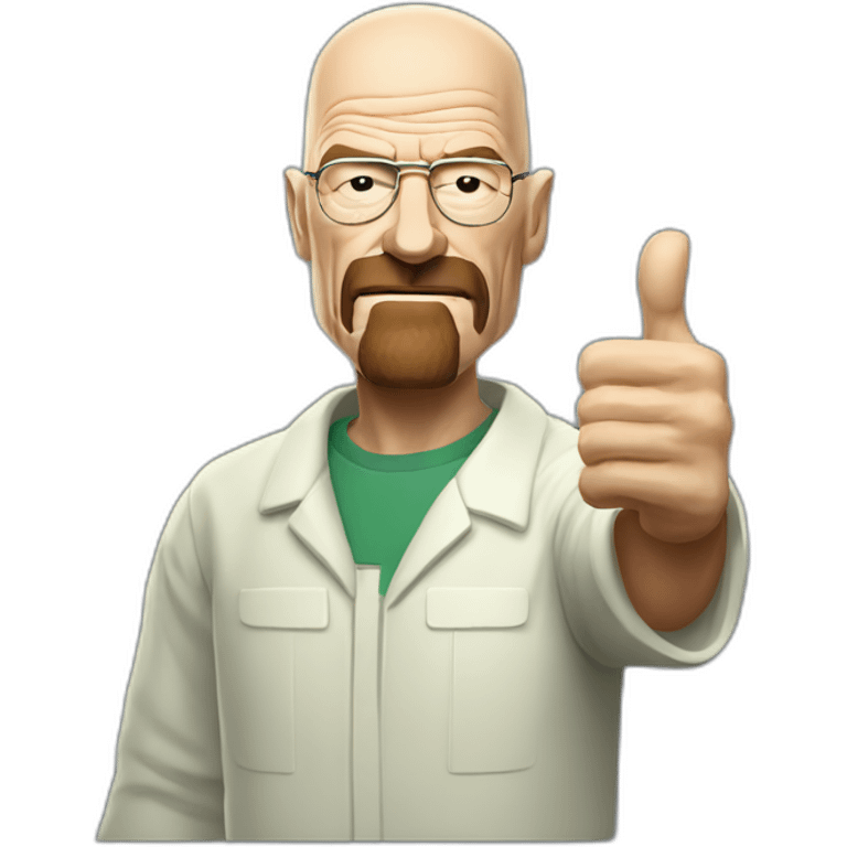 Walter white with thumb up emoji