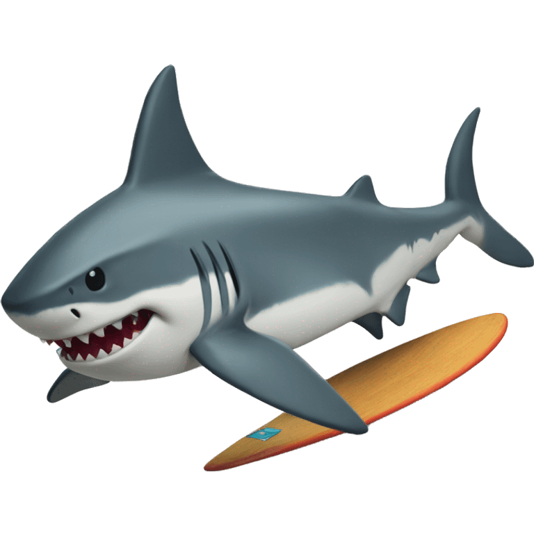 Shark on a Surfbrett  emoji