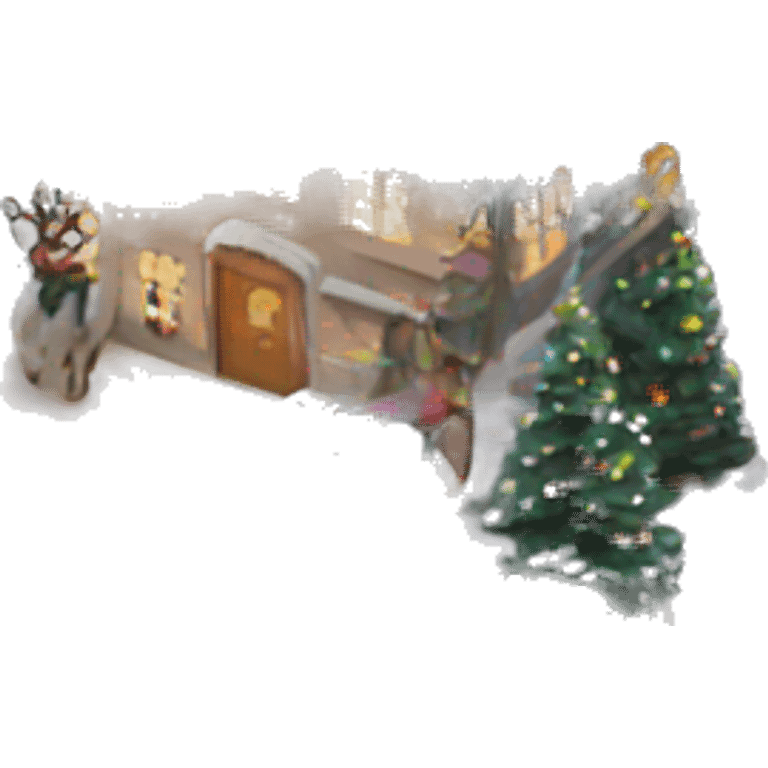 Christmas village  emoji