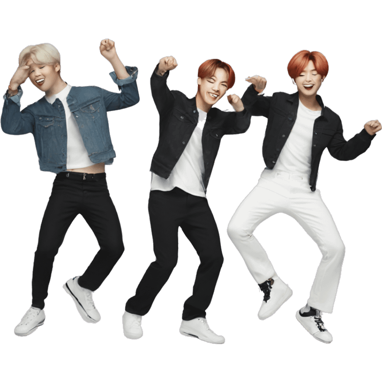 bts kpop group dancing  emoji