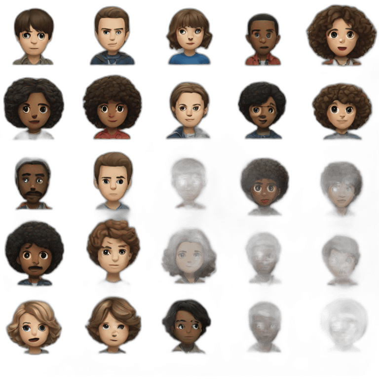 stranger things heros emoji