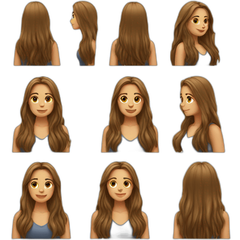 longhair girl emoji