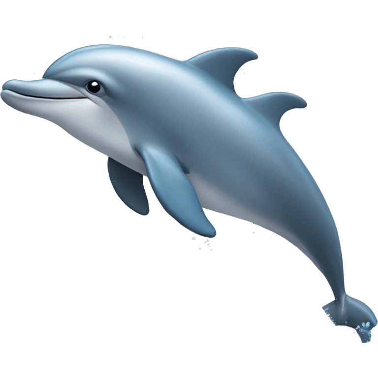 A dolphin in the sea emoji