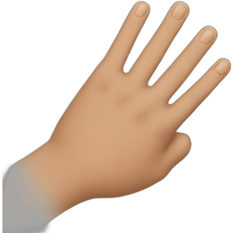 man's 21st finger emoji