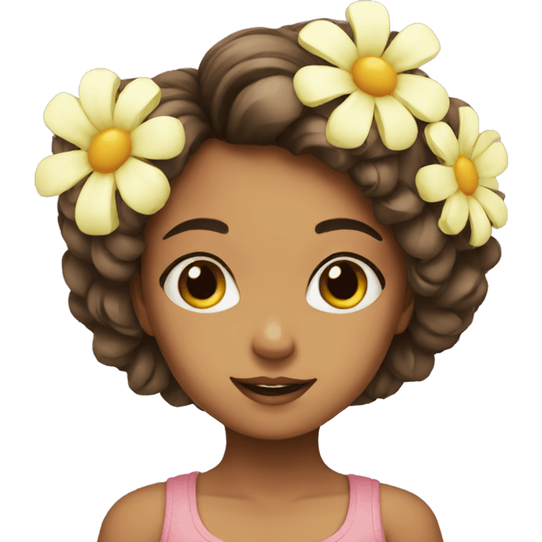 Girl flower emoji