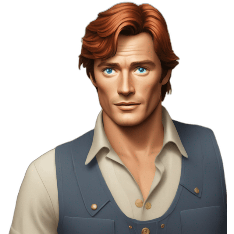 Alain delon blue eyes red hair farmer emoji