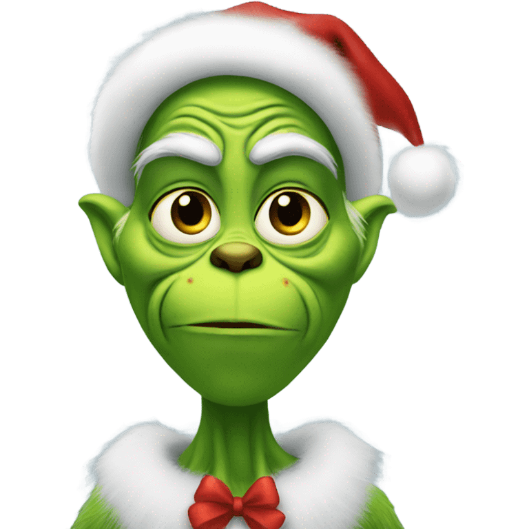 Christmas grinch emoji