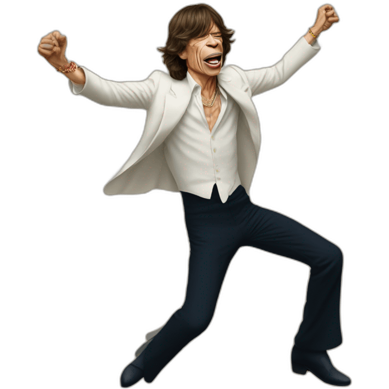 Mick Jagger bailando emoji