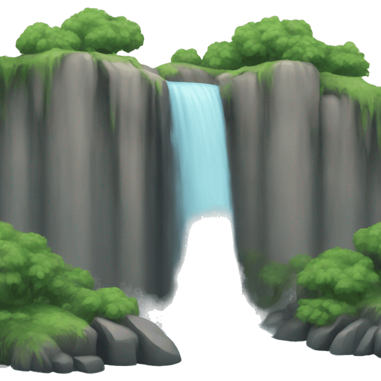 A cute waterfall  emoji