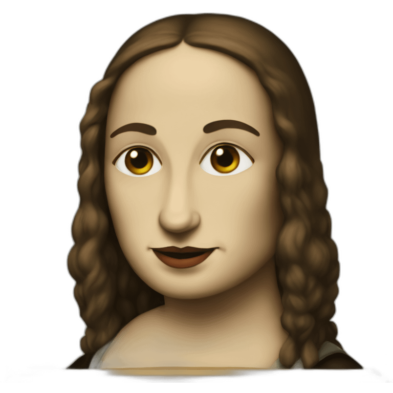 Grouchy Mona Lisa emoji