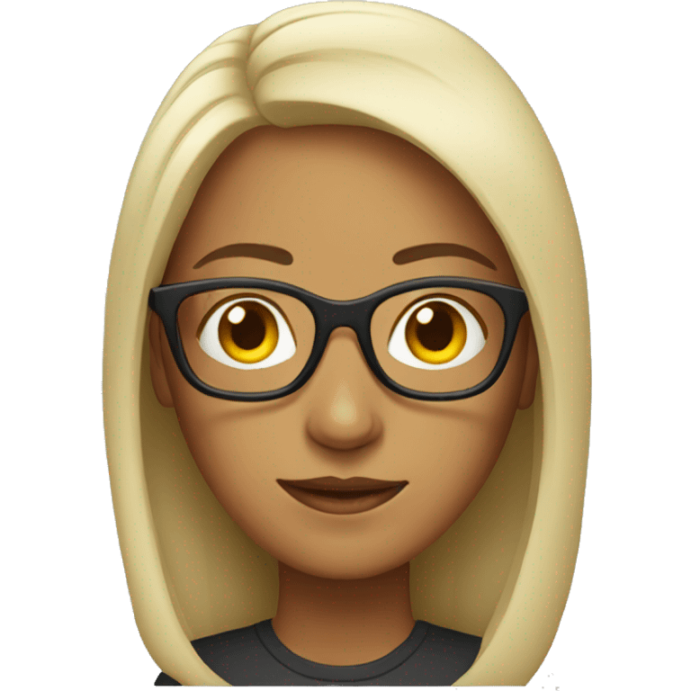 Woman with glasses emoji