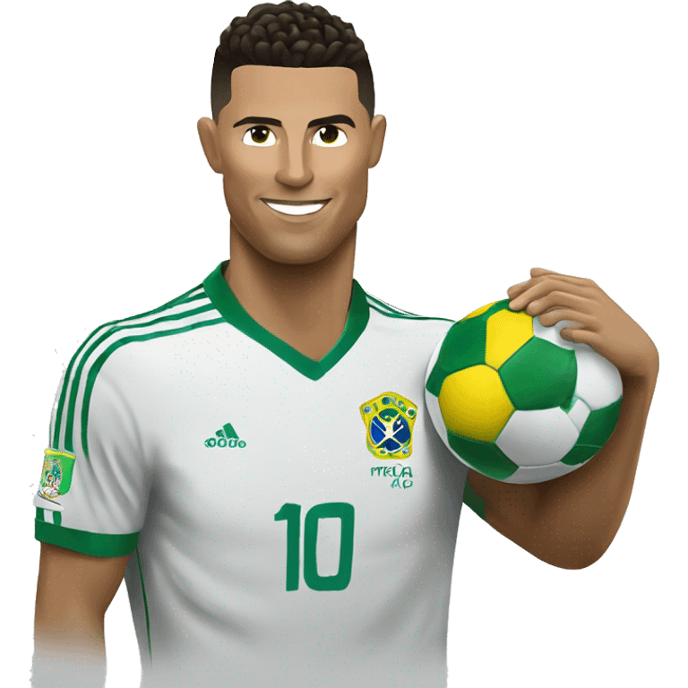 Ronaldo with brazil emoji