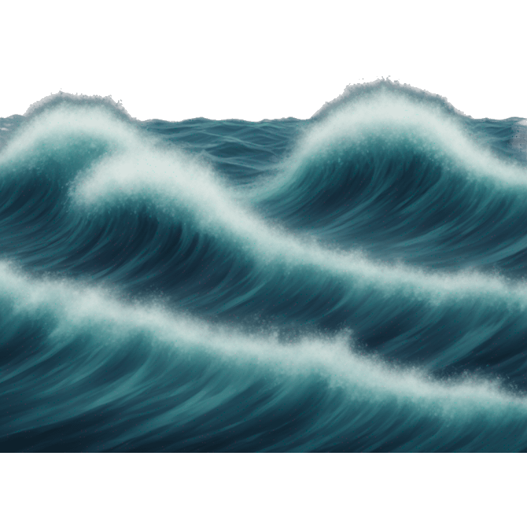 black sea waves emoji