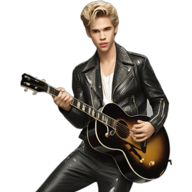 Austin Butler as Elvis Presley emoji