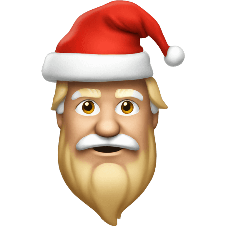 Donald Trump with santa hat emoji