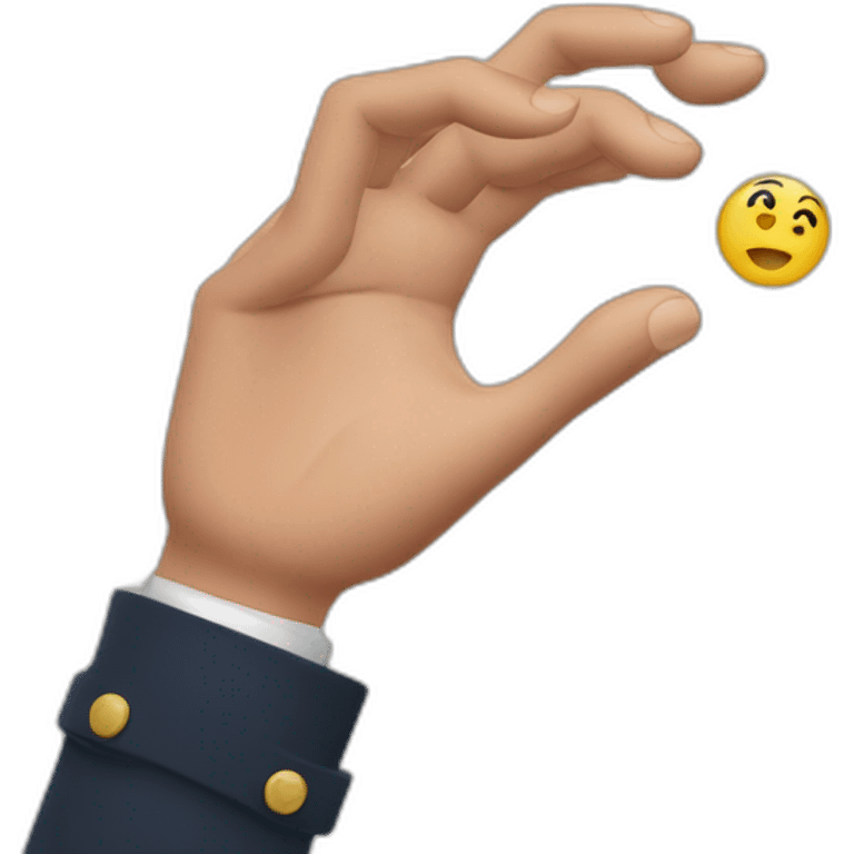 eric judor inspecting hand emoji