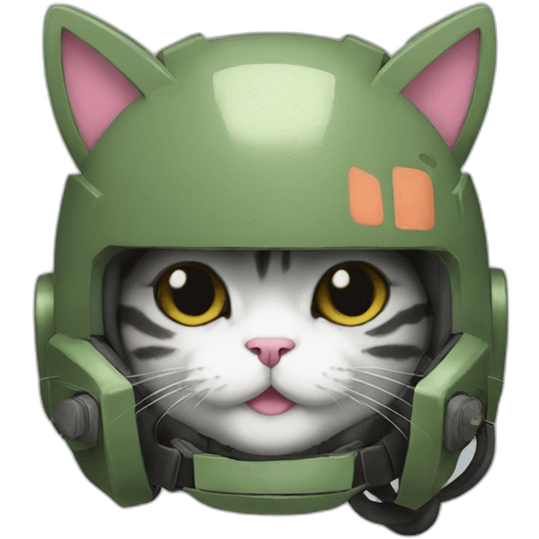 zaku with cat ears emoji