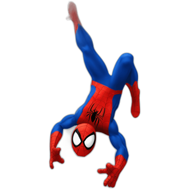 spiderman swingin from his web emoji