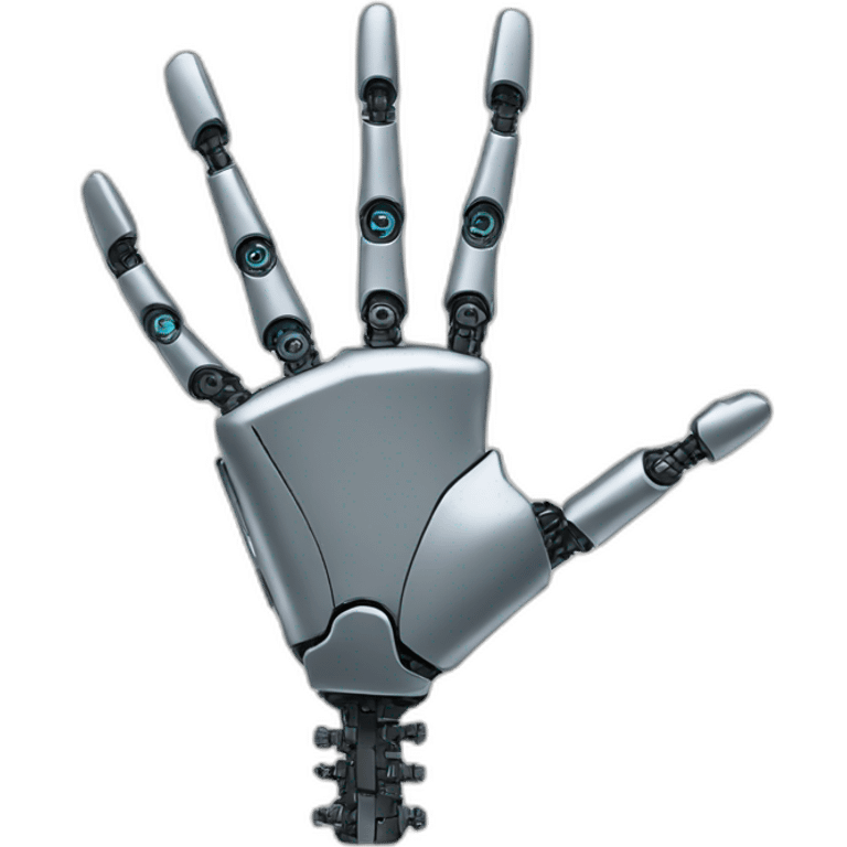 thin robot hand emoji