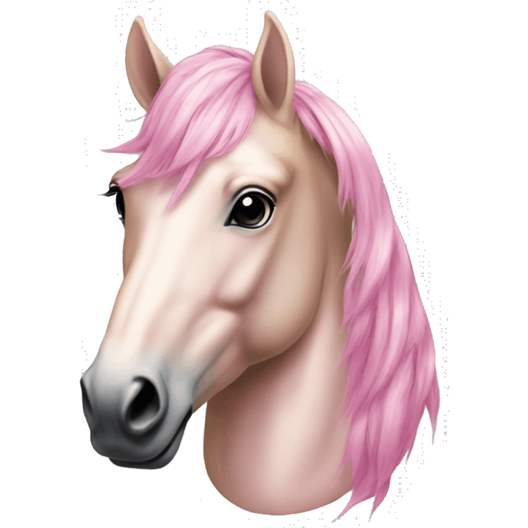 Pink gold stallion (head only) make sure it fits fo the organization  emoji