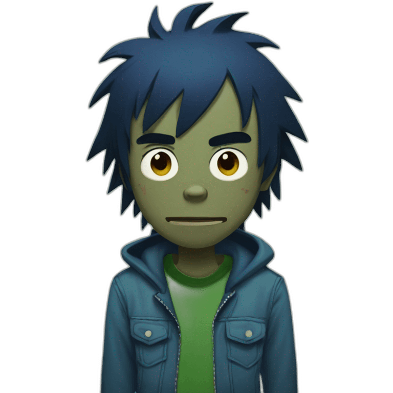 Gorillaz 2D emoji