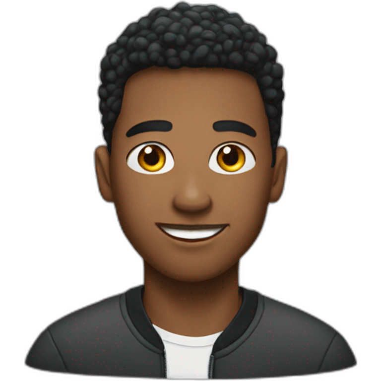 Young Man with air pods emoji